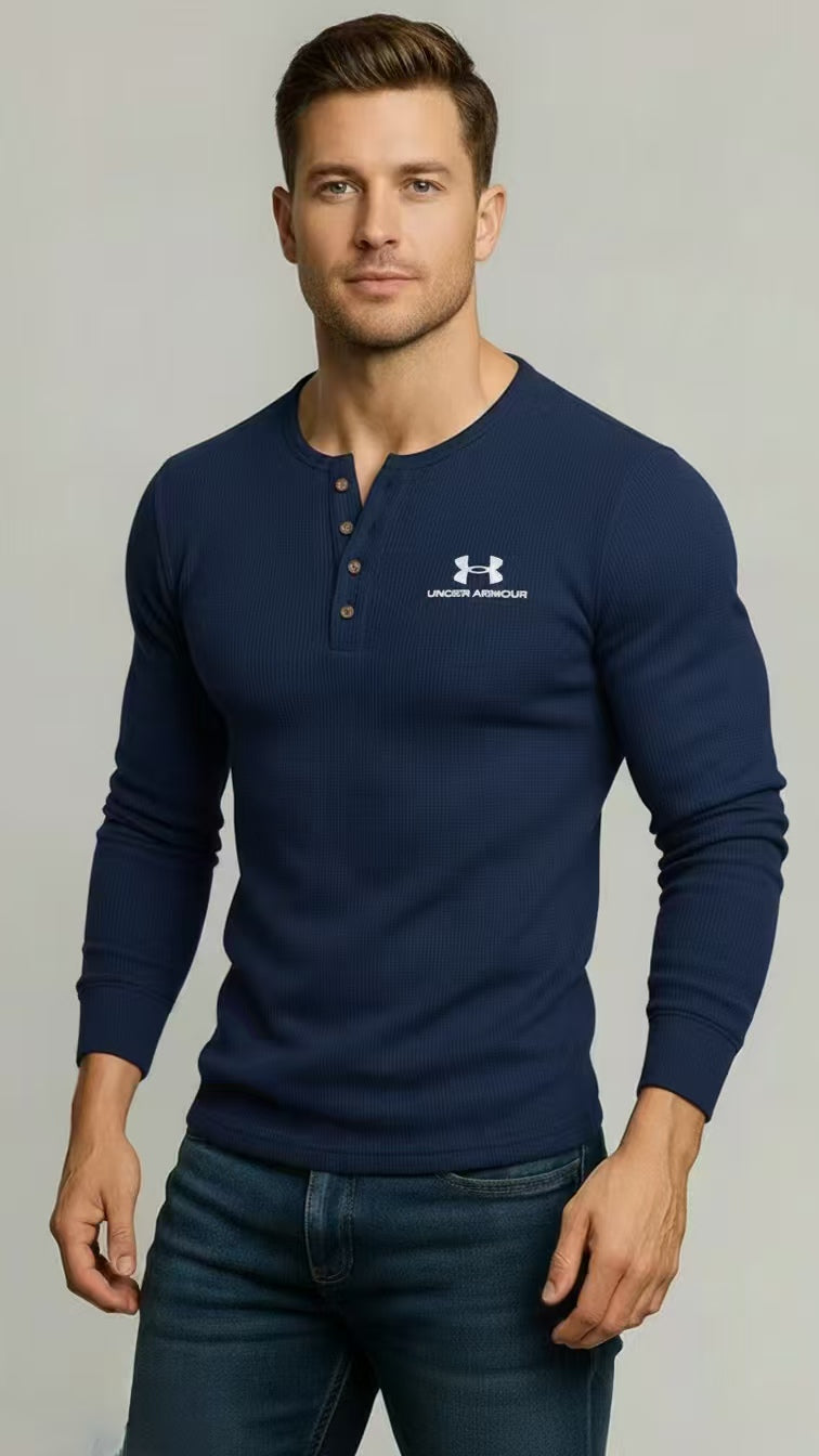 Classic Stand‑Collar Casual Knit Pullover