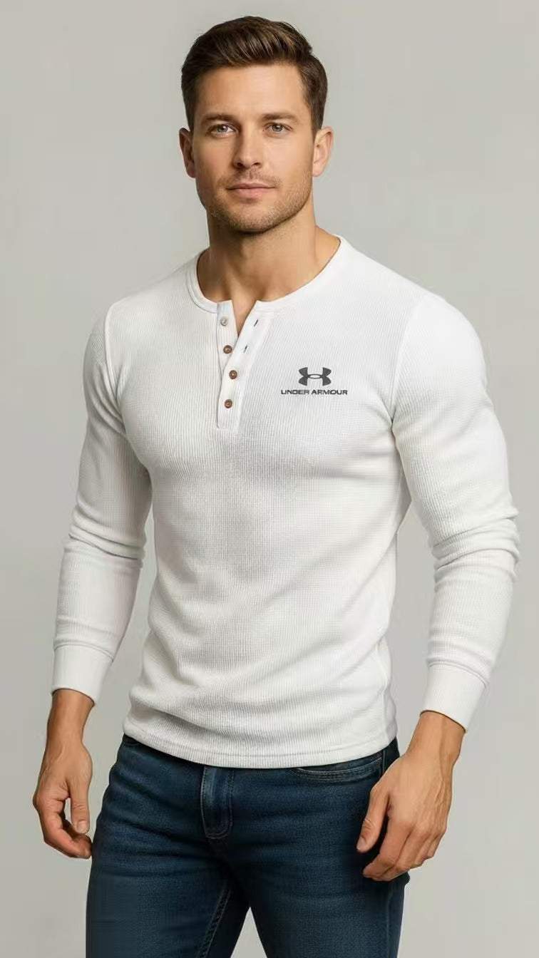 Classic Stand‑Collar Casual Knit Pullover