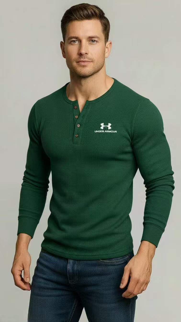 Classic Stand‑Collar Casual Knit Pullover