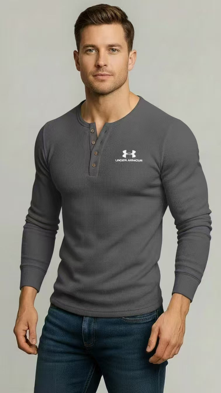 Classic Stand‑Collar Casual Knit Pullover